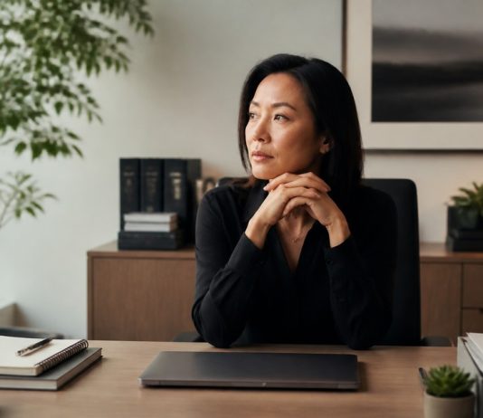 Burnout Isn’t Always Obvious: Signs Beyond Exhaustion Professional at a neat desk experiencing quiet burnout