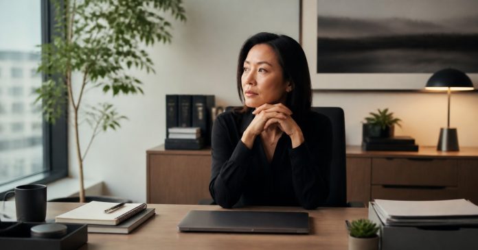 Burnout Isn’t Always Obvious: Signs Beyond Exhaustion Professional at a neat desk experiencing quiet burnout